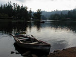 Near the center of town is an artificial lake