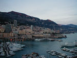 The harbor with Olivier's "small" boat on the right