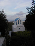 The church right outside our door.  There are three churches within 50 meters of the door.  I suspect there may be 3 churches within 50 meters of any human habitation on the island and many churches that are not near any houses to boot.