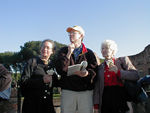 Pondering the ruins and the guidebook