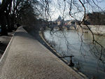 Along the Tiber with St. Peter's in the background