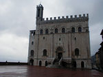 Piazza Grande and the Palazzo dei Consoli.  Inside are the Eugubian Tables  - seven bronze tablets that date from 300-100BC and which are the main source of research into the ancient Umbrian language.  How do you get a big piazza like this one on a steep hillside?