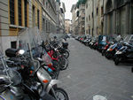 Where Vespas socialize and, presumably, reproduce