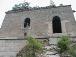 Tote in a window of the Fourth Tower.  Again, the tower protrudes from the wall (on the right) 