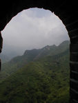 Looking out a tower window