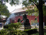 The Yonge Gong was originally built as an imperial palace.  In 1744 it was converted into a lamasery and became home to monks from Tibet and Mongolia.  In 1979, the government fixed the place up and installed a few novice monks to demonstrate its liberal approach to religion.  There's a couple museums designed to show the critical role of China in the development of Tibetan Buddhism and to show the historical justification of its claim to Tibet.  