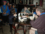 Dinner with the old ladies who seemed delighted that we were eating the same stuff they had eaten - and for the same price.