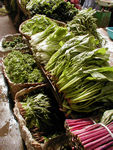 Vegetables in the market.  The market is huge and neat and no one seems to speak Tibetan.