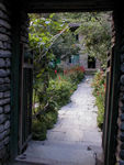 Looking in through the gate at Trekkers