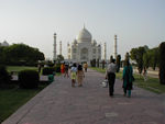 By the way, the minarets are just for decoration.  The mausoleum is not a mosque.