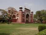 The inner courtyard is surrounded by an outer garden