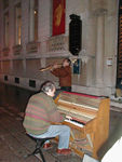 Jazz-playing buskers