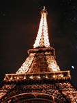 The Eiffel Tower at night