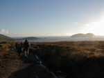 Walking toward the beach