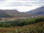 Looking back toward Loch Lomond with the River Fillian