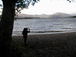 On the shore of Loch Lomond