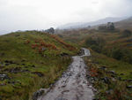 The Way in the rain.  Following an old road built to tame the Jacobite clans.