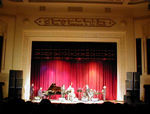 Herbie Hancock concert at American University's auditorium.  Herbie is actually standing behind the piano player, waiting his turn.  Great concert, and it was free.  